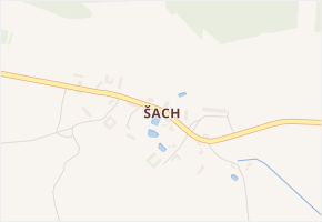 Šach v obci Volfířov - mapa části obce