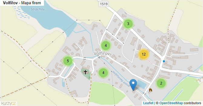 Volfířov - mapa firem