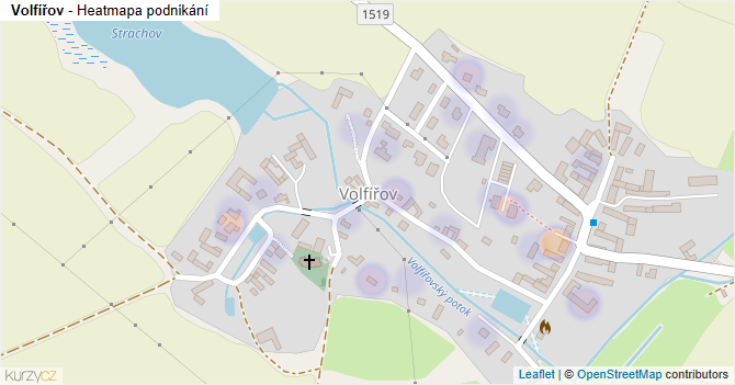 Volfířov - mapa podnikání
