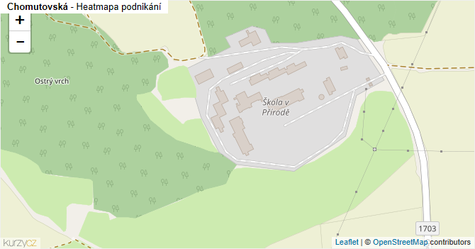 Chomutovská - mapa podnikání