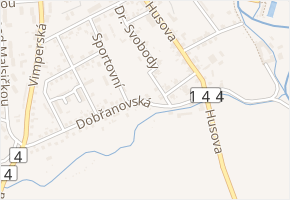 Dobřanovská v obci Volyně - mapa ulice