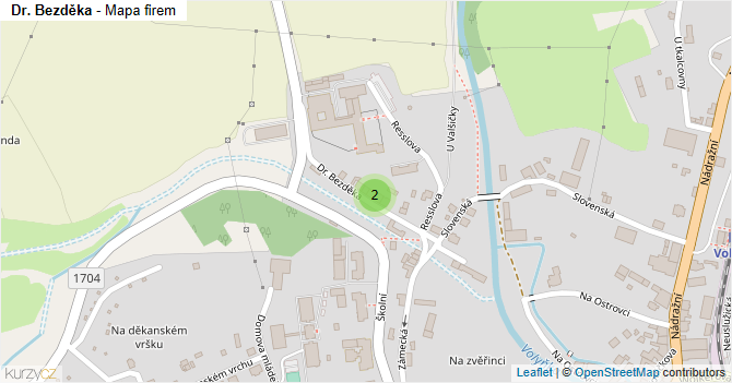 Dr. Bezděka - mapa firem
