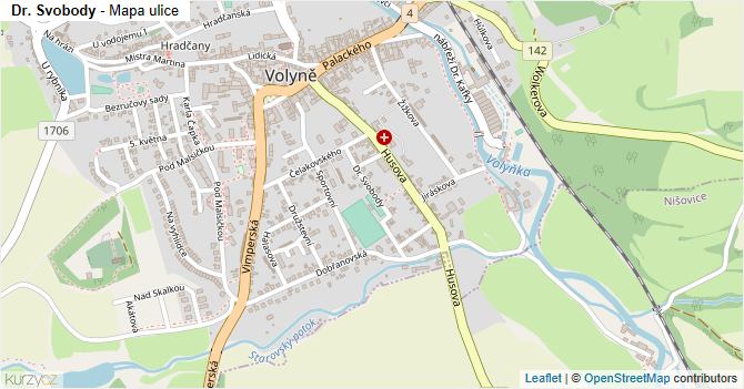 Dr. Svobody - mapa ulice