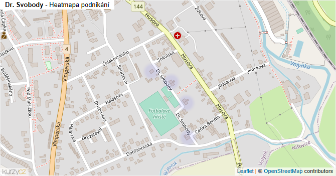 Dr. Svobody - mapa podnikání