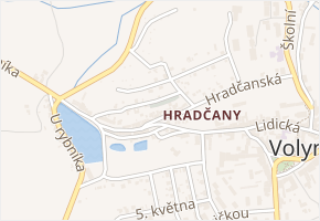 Hradčanská v obci Volyně - mapa ulice