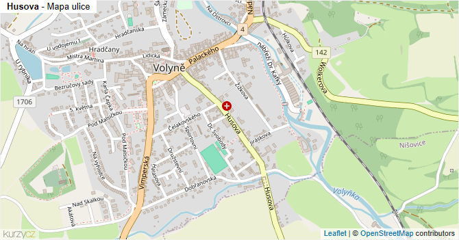 Husova - mapa ulice