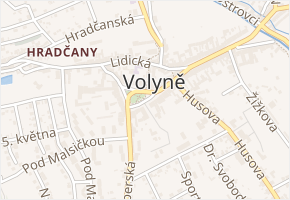 Na Výsluní v obci Volyně - mapa ulice
