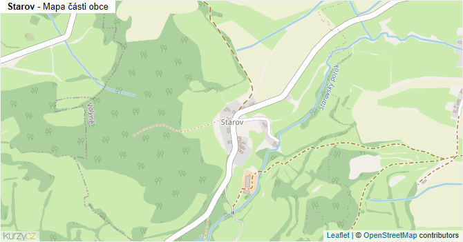 Starov - mapa části obce