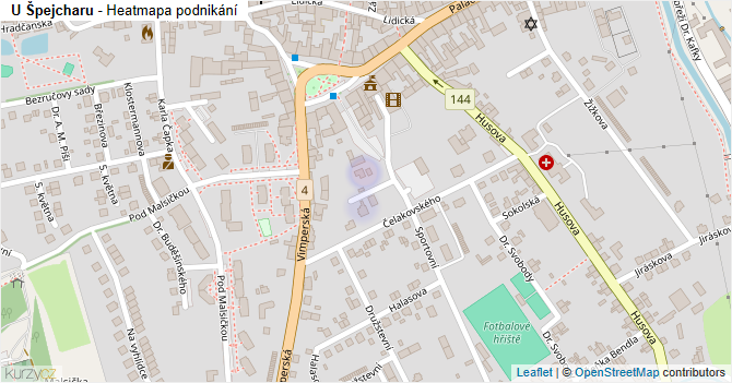 U Špejcharu - mapa podnikání