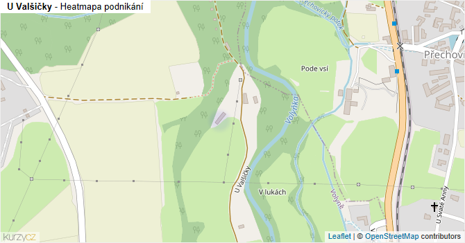 U Valšičky - mapa podnikání