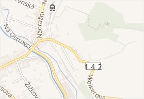 Wolkerova v obci Volyně - mapa ulice