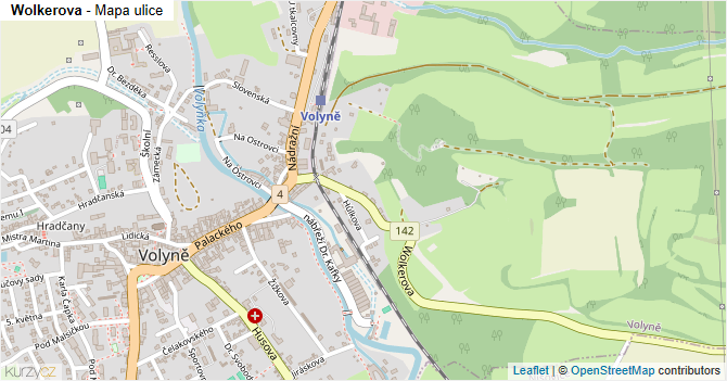 Wolkerova - mapa ulice