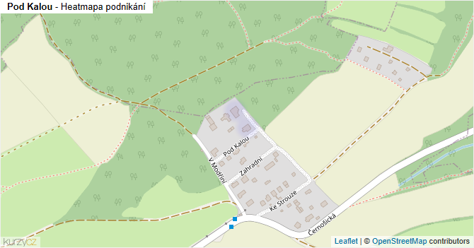 Pod Kalou - mapa podnikání