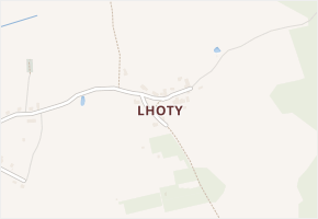 Lhoty v obci Vortová - mapa části obce