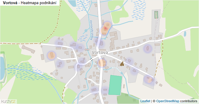 Vortová - mapa podnikání