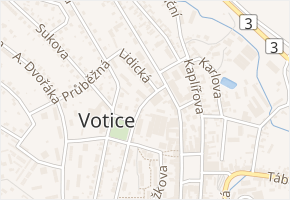 2. odboje v obci Votice - mapa ulice