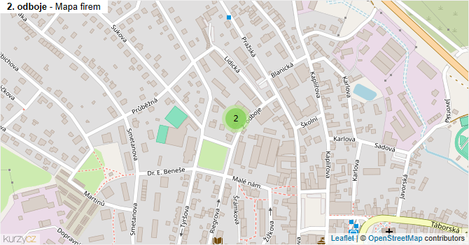 2. odboje - mapa firem