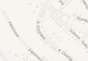 A. Dvořáka v obci Votice - mapa ulice