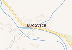 Bučovice v obci Votice - mapa části obce