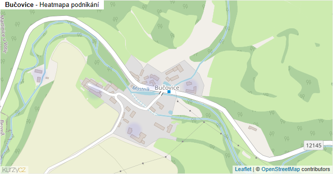 Bučovice - mapa podnikání