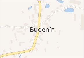 Budenín v obci Votice - mapa části obce
