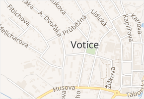 Dr. E. Beneše v obci Votice - mapa ulice