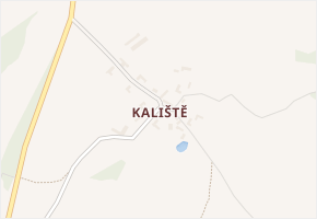 Kaliště v obci Votice - mapa části obce
