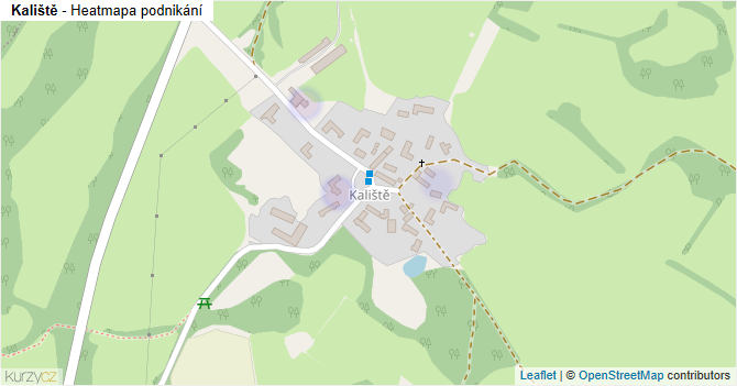 Kaliště - mapa podnikání