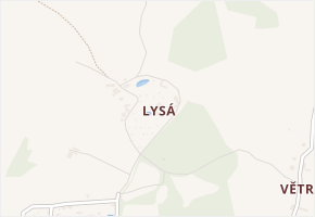 Lysá v obci Votice - mapa části obce