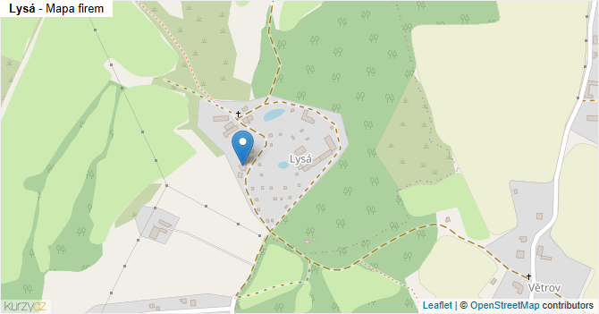 Lysá - mapa firem