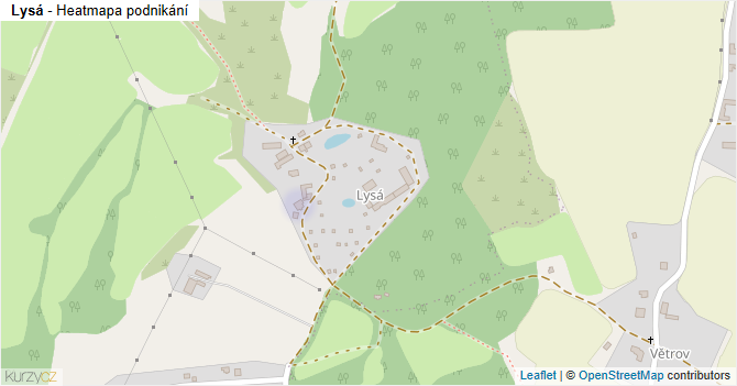 Lysá - mapa podnikání