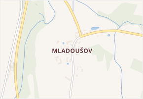 Mladoušov v obci Votice - mapa části obce