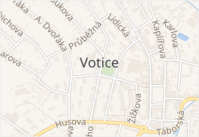 Na Stráni v obci Votice - mapa ulice