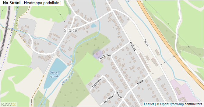 Na Stráni - mapa podnikání