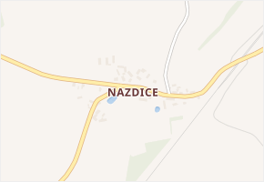 Nazdice v obci Votice - mapa části obce