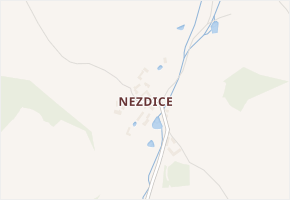 Nezdice v obci Votice - mapa části obce