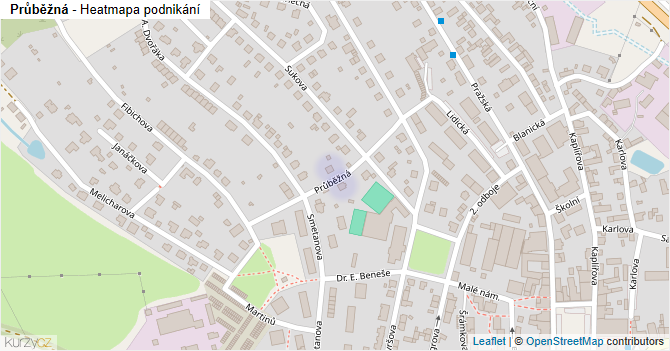 Průběžná - mapa podnikání