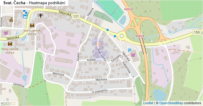 Svat. Čecha - mapa podnikání