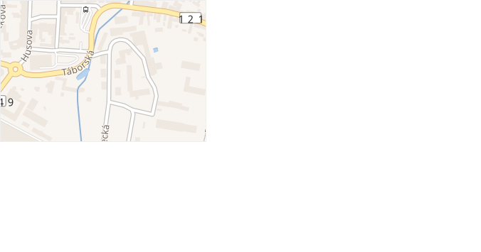 U autobus. nádraží v obci Votice - mapa ulice