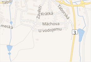 U vodojemu v obci Votice - mapa ulice