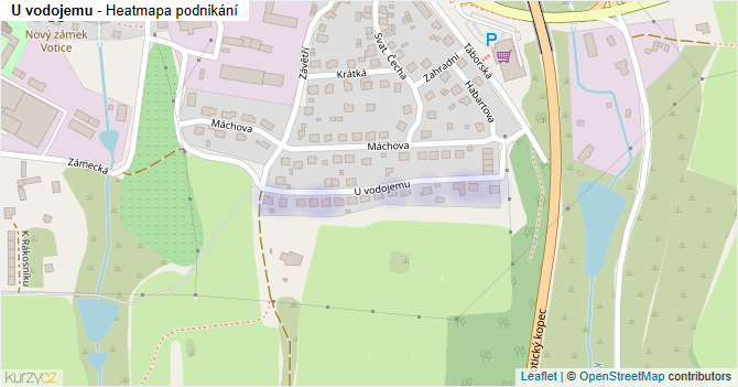 U vodojemu - mapa podnikání