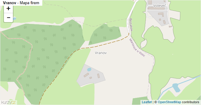 Vranov - mapa firem