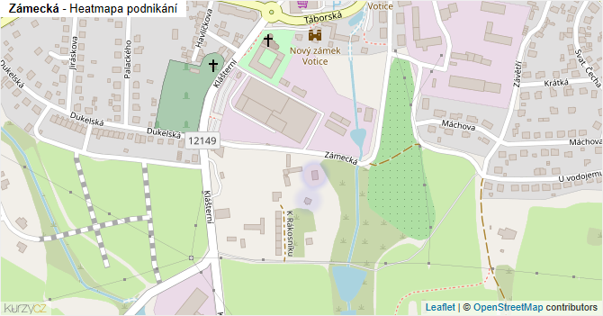 Zámecká - mapa podnikání