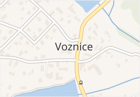 Voznice v obci Voznice - mapa části obce