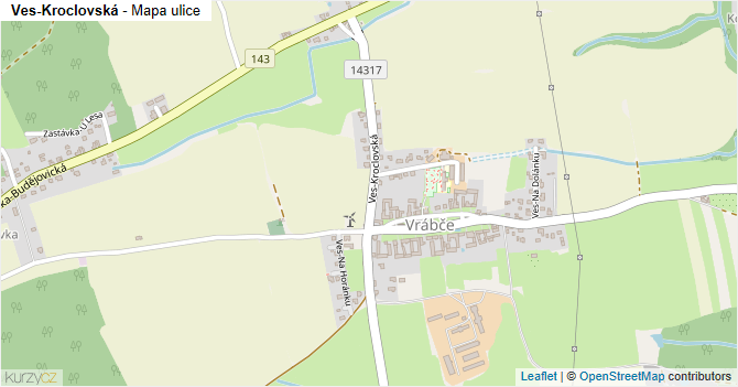 Ves-Kroclovská - mapa ulice