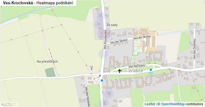 Ves-Kroclovská - mapa podnikání
