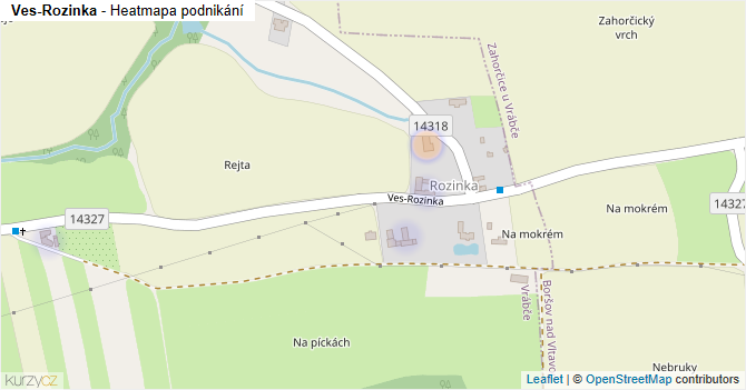 Ves-Rozinka - mapa podnikání