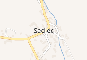 Sedlec v obci Vraclav - mapa části obce