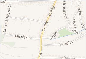 Drahy v obci Vracov - mapa ulice
