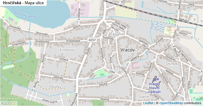 Hrnčířská - mapa ulice